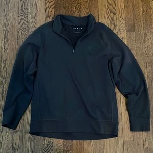 Tesla Chill Quarter Zip Pullover L Black
